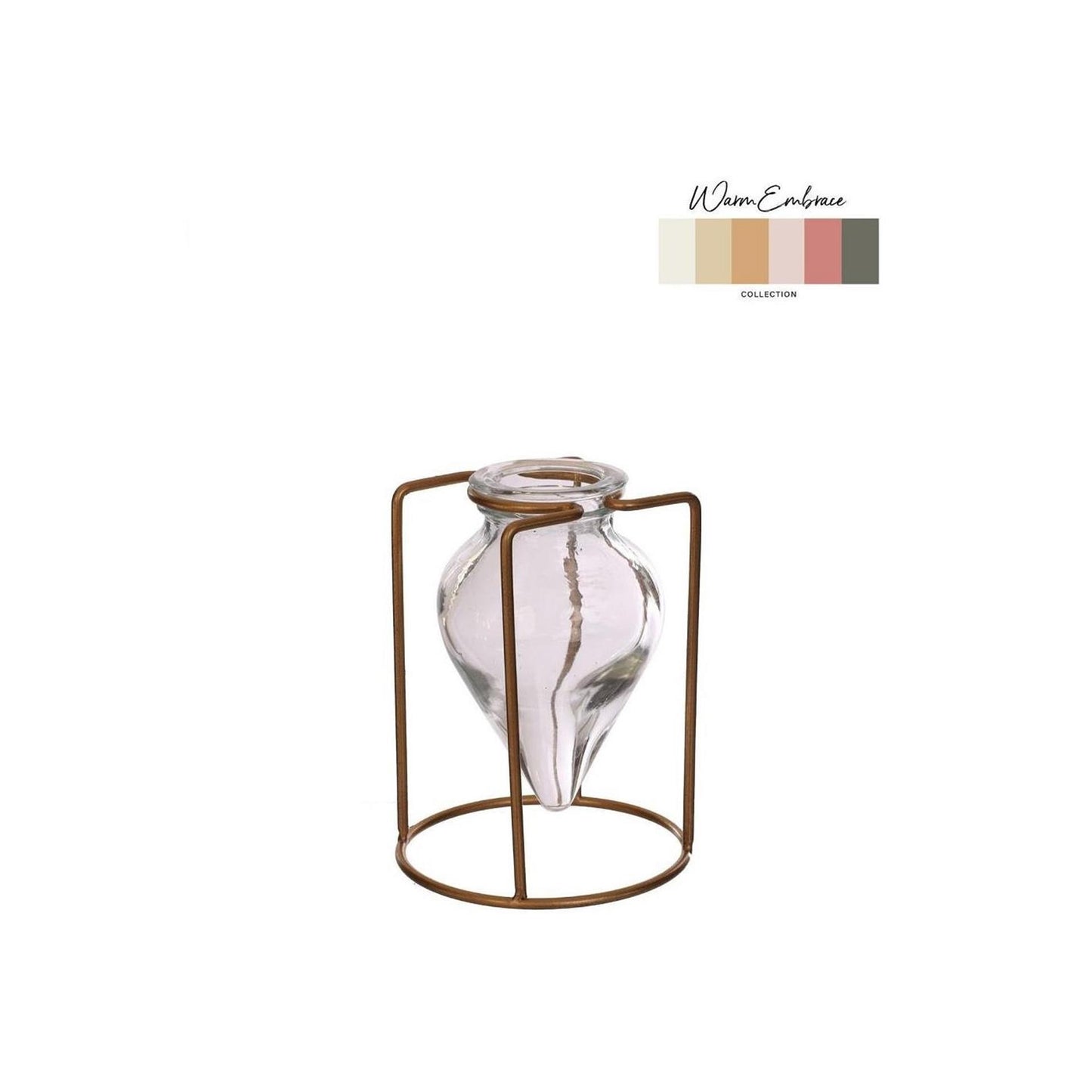 Ideas 4 estaciones florero brisa claro ø8.5xh11cm