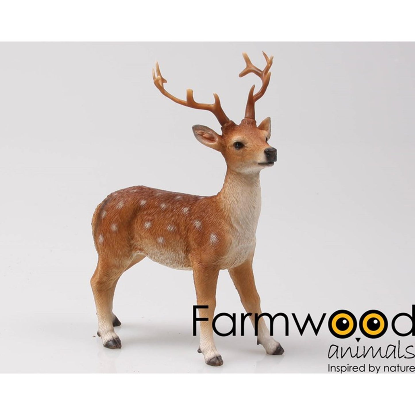 Estatua de jardín animales Farmwood ciervo 13x7x17 cm