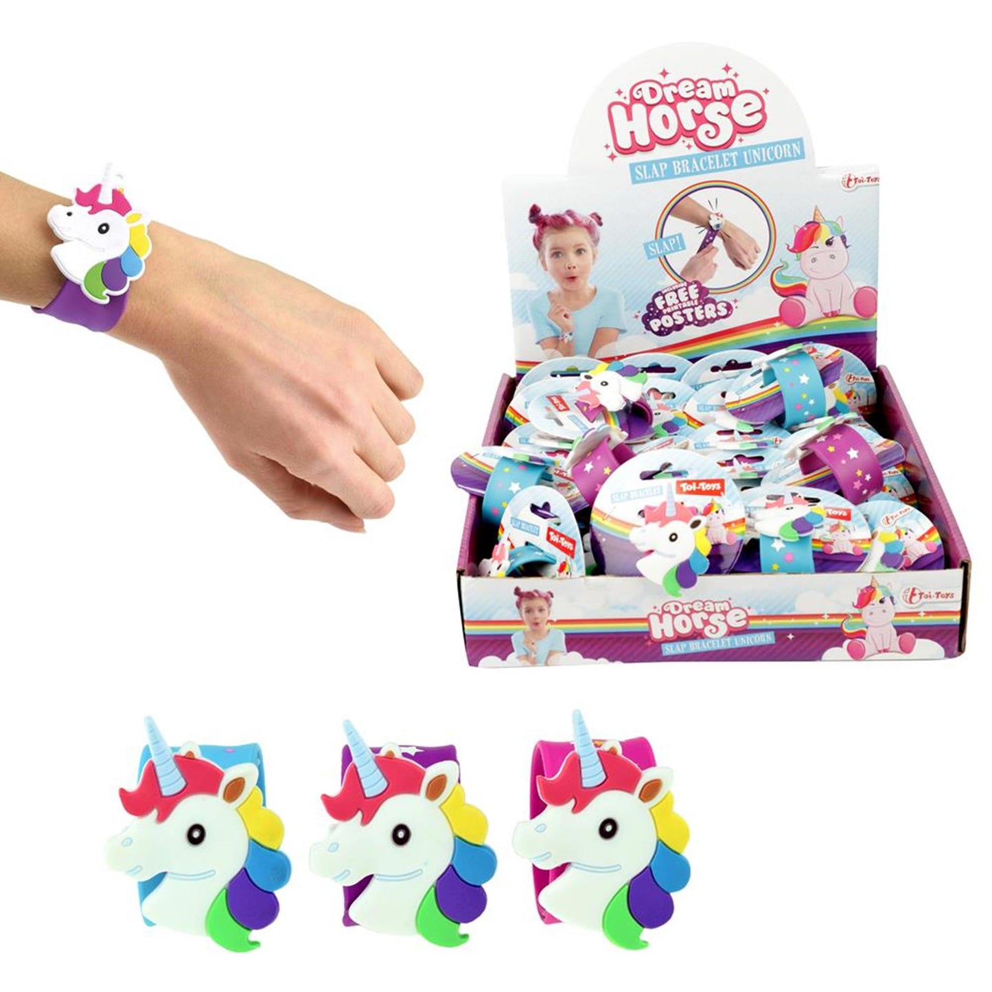 Toi-toys toi giocattoli braccialetto pieghevole unicorno