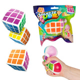 Toi-toys squeeze cube rompecabezas mágico 6 cm | 6 piezas - afbeelding 1