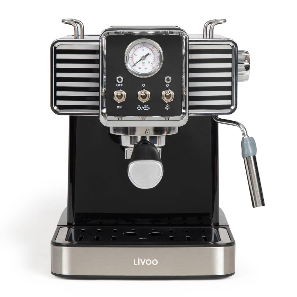 Livoo Livoo Espresso Máquina con leche Frother 1350 W 1.5 L Negro