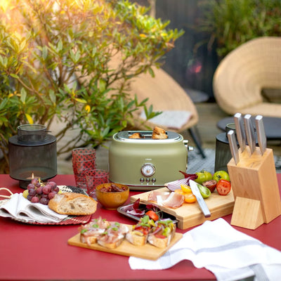 Livoo Livoo Cutting Board con cajón de almacenamiento beige