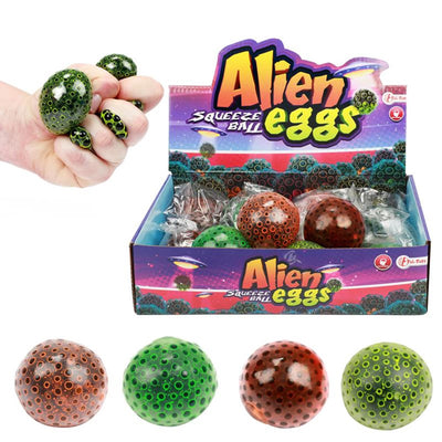 Toi-toys Squeeze Ball Alien Egg con perle d'acqua