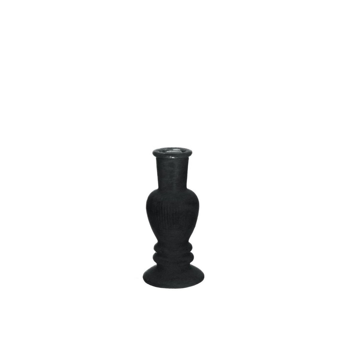 Ideas 4 seasons kandelaar vaas venice velvet zwart ø6cm
