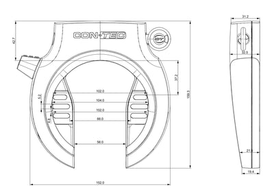 Contec Ring and Battery Slot Set Powerloc M