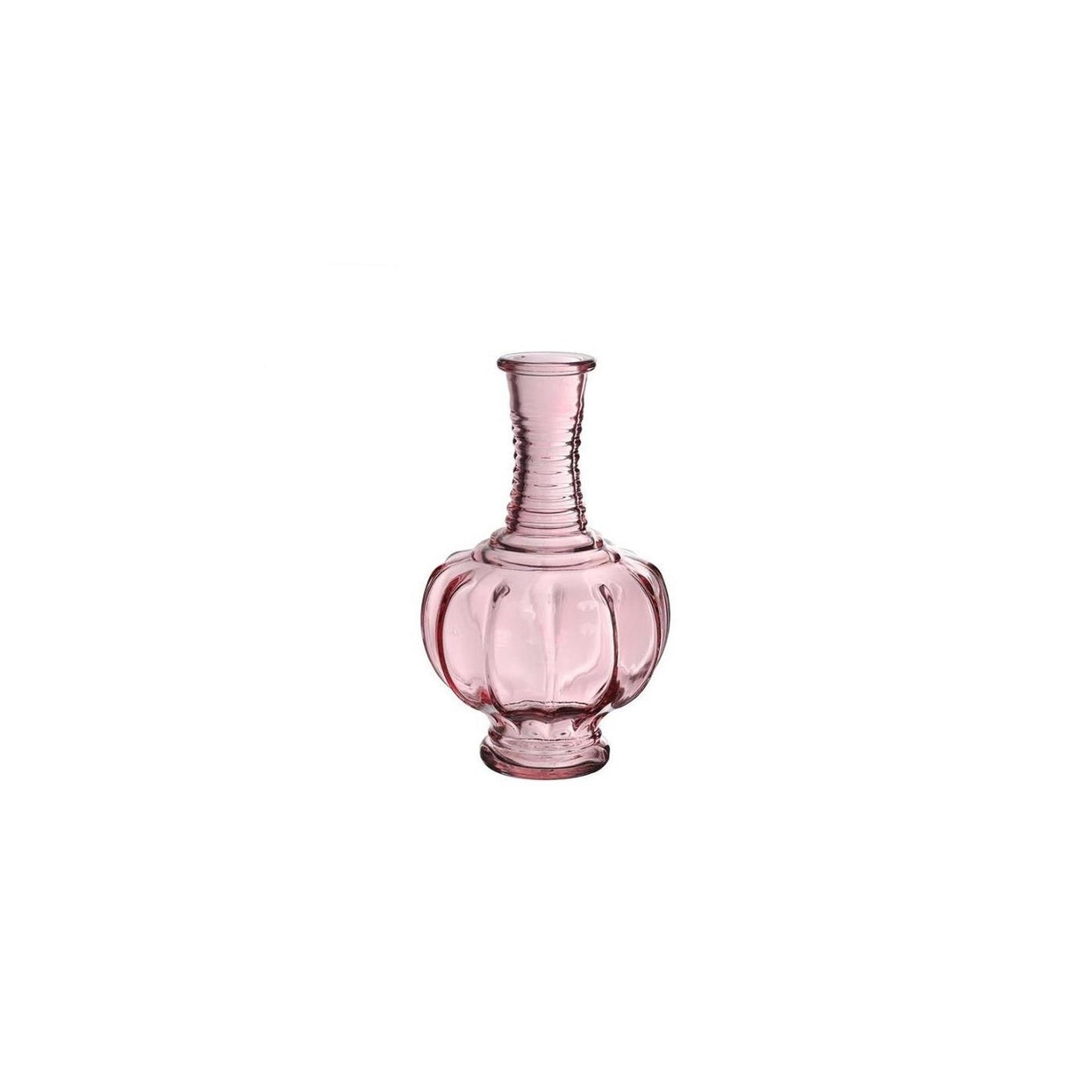 Ideas 4 estaciones trevi jarrón cristal ø9xh15cm rosa claro