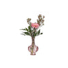 Ideas 4 estaciones trevi jarrón cristal ø9xh15cm rosa claro
