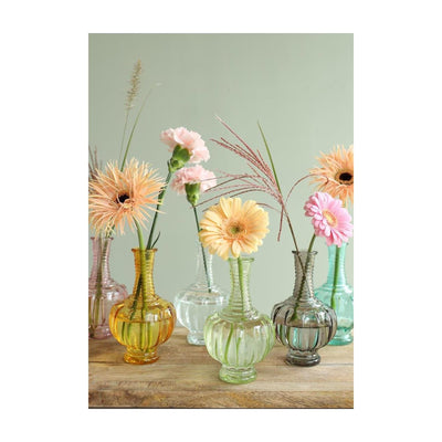 Vaso Ideas 4 stagioni trevi in vetro ø9xh15cm azzurro