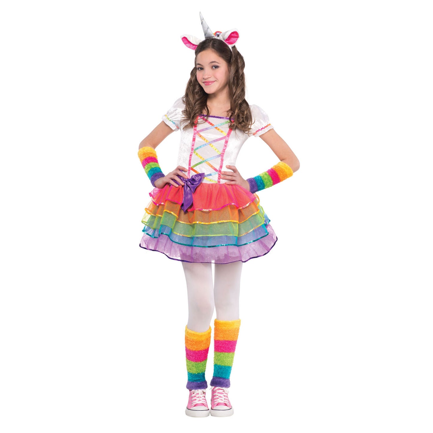 Abito set arcobaleno unicorno, 4-6 anni