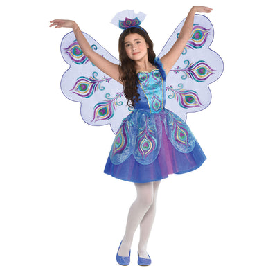 Conjunto de disfraz de pavo real, 4-6 años