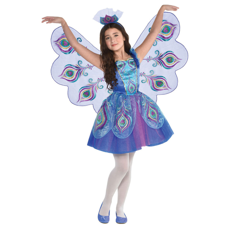Completo costume da pavone, 4-6 anni