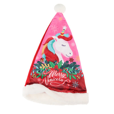 Unicornio de Santa Hat