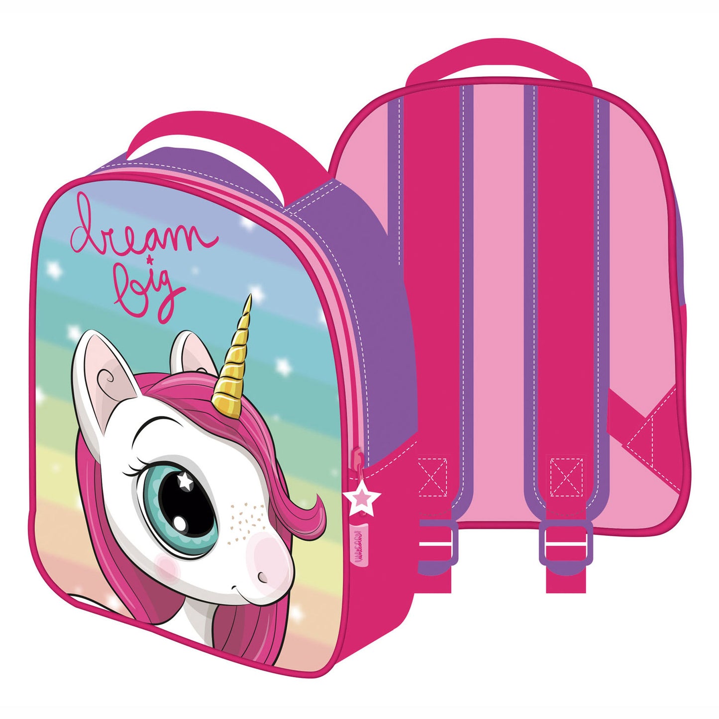 Mochila 3d Unicorn Dream Big