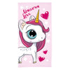 Asciugamano da bagno unicorno amore, 70x140