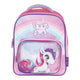 Unicornio de mochila con bolsillo delantero transparente