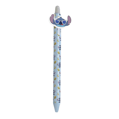 Penna gel cancellabile con cucitura superiore - blu
