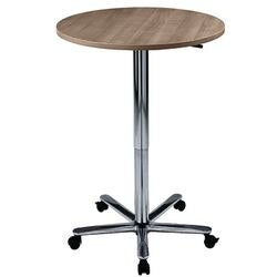 Mesa de pie Bach hammerer 70 75 x 72 - 114 cm pata cromada nogal