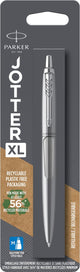 Penna a sfera Parker Jotter XL | acciaio inossidabile monocromatico | punto medio | inchiostro blu