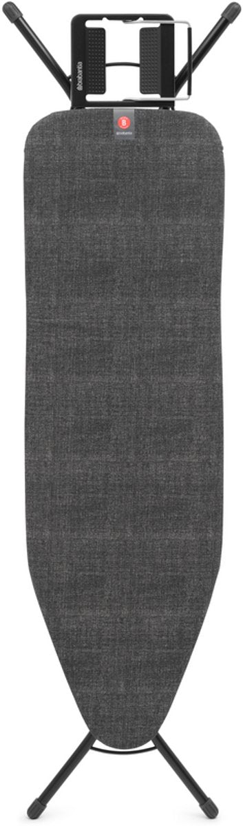 Asse da stiro Brabantia b - con portaferro - 124 x 38 cm - nero denim