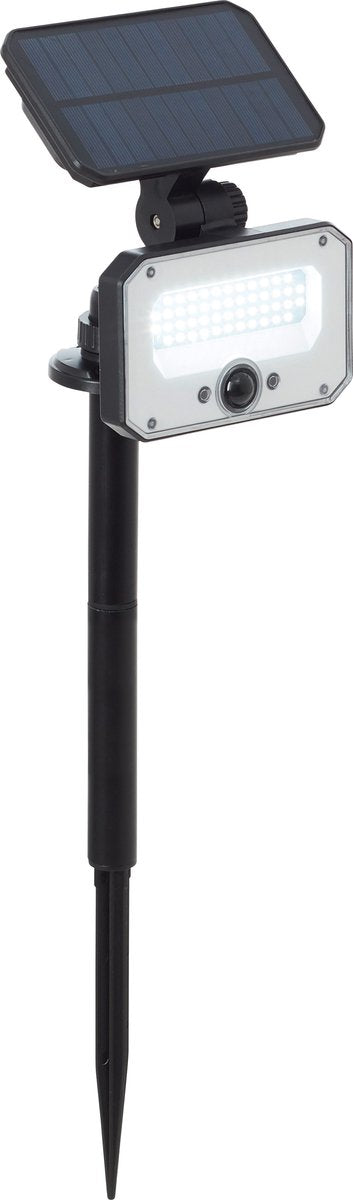 Brilliant joplin - buitenlamp - led 7w - solar - 1100 lm - 4100k - sensor - ip54 - afstandsbediening - zwart