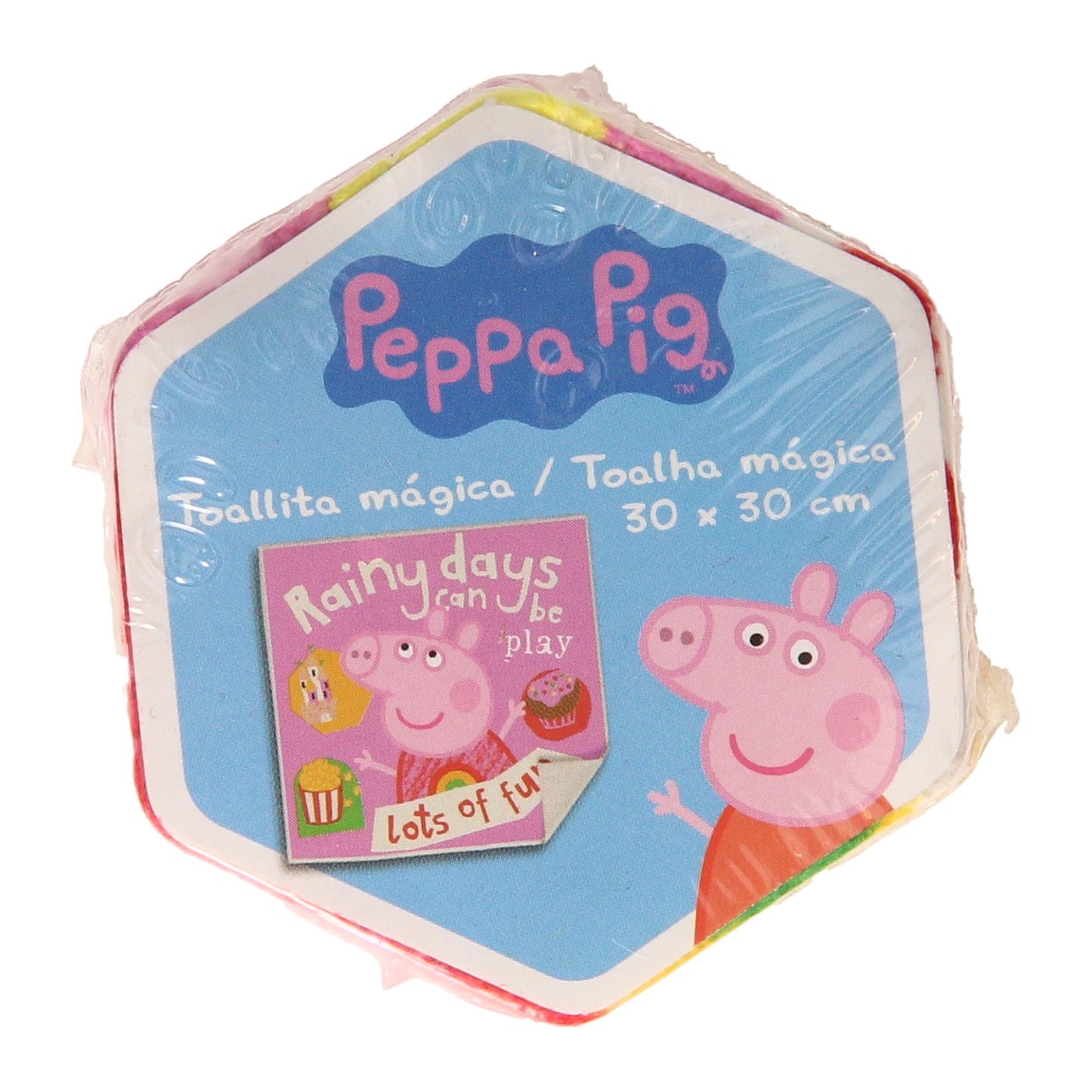 Pigpa Peppa Toil de toalla mágica para niños, 30x30cm