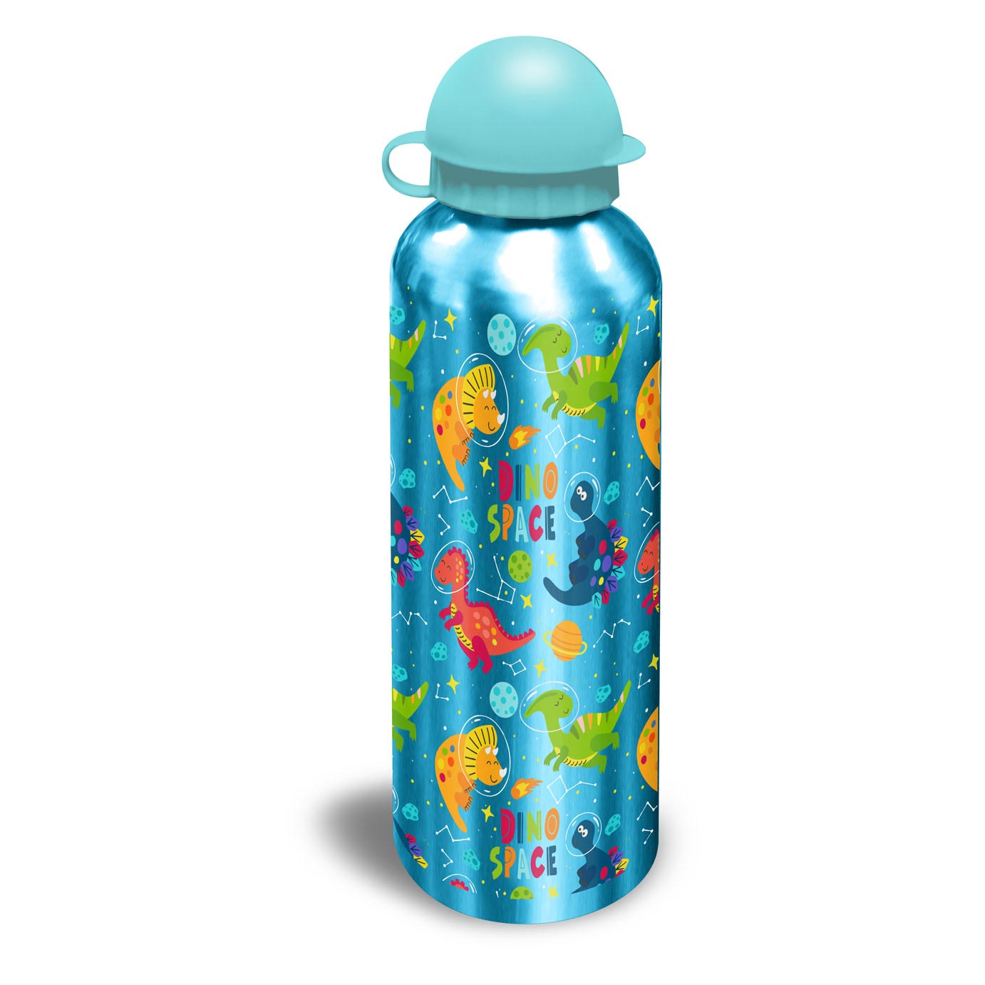 Licenza per bambini in bottiglia per bere in alluminio spaziale, 500 ml.