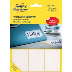 Multifunctional labels avery 3324 white 192 pieces
