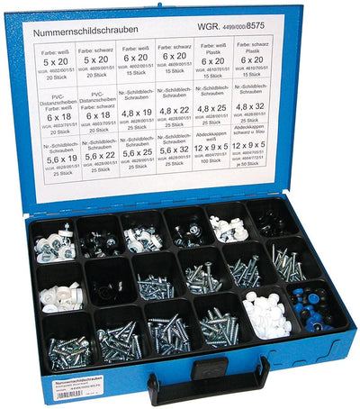 Assortimento viti targa Dresselhaus sort.no.shield.caps kpl.,montato