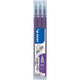 Rollerball navulling pilot frixion 0,4mm uitwisbaar paars pak 3 stuks