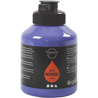 Creativ company pintura acrílica semibrillante semitransparente azul violeta 500 ml 1 botella