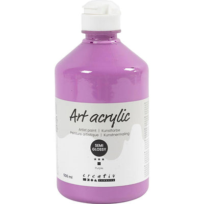 Pintura acrílica de Creativ Company, semirremolque, cubierta, púrpura, 500 ml 1 botella