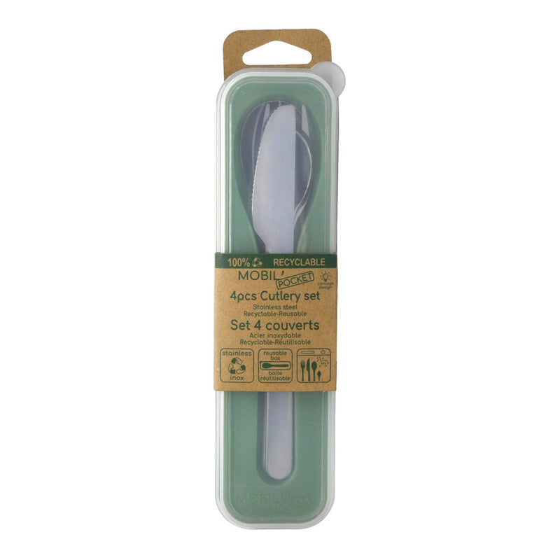 AMEFA AMEFA TO GO CUNLERY Set de acero inoxidable de 4 piezas