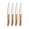 Lou Laguiole Lou Laguiole Forest Steakmessen 4 Stuks Hout RVS