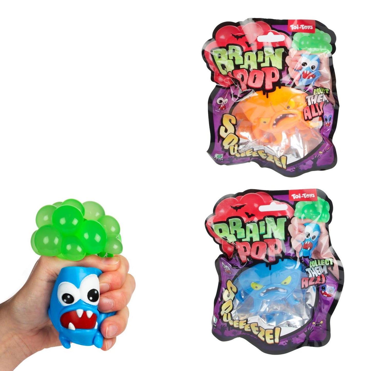 Toi-toys figura divertida para apretar cerebro pop