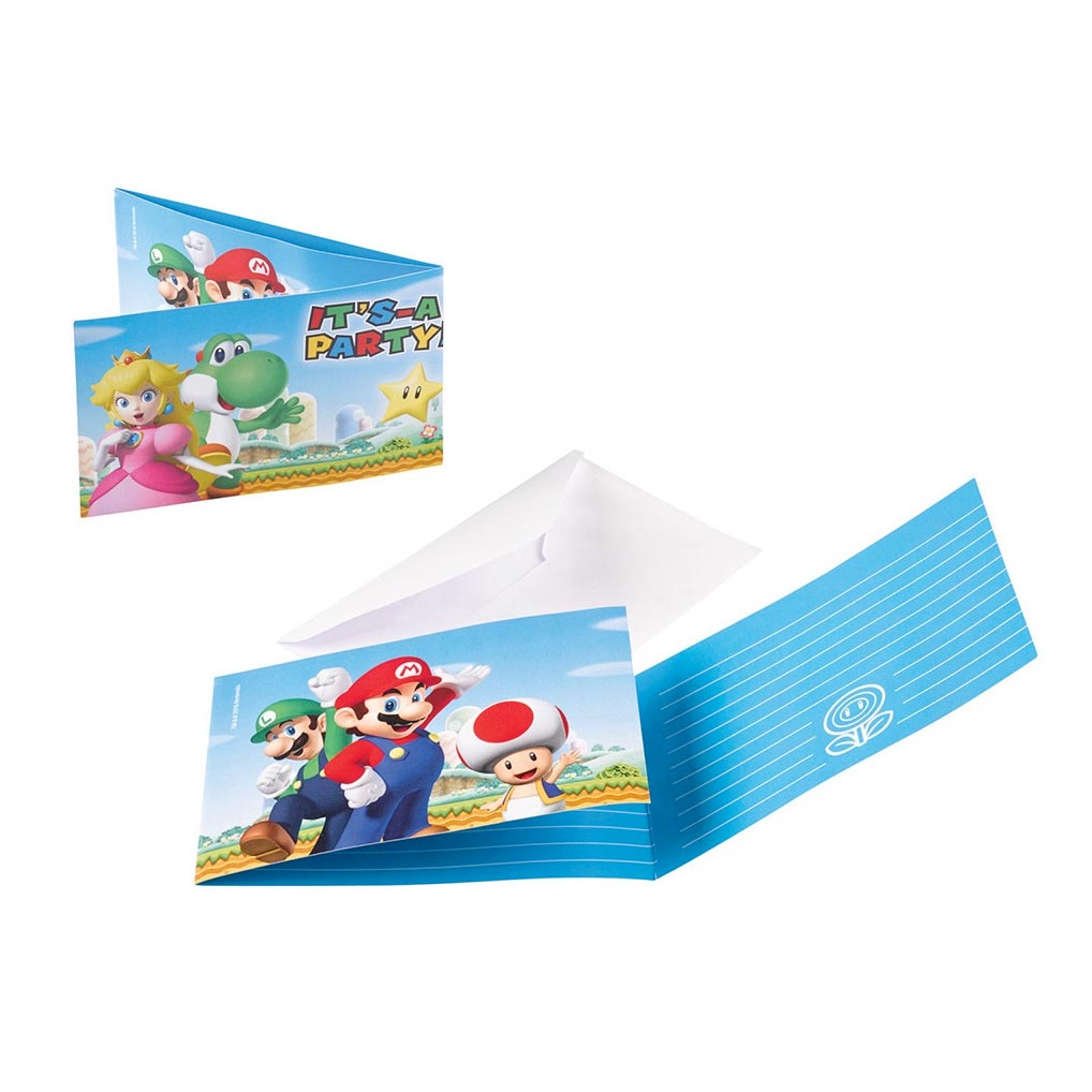 Super Mario Super Mario Inviti, 8 °.