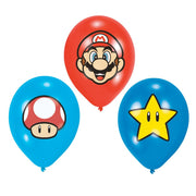 Super Mario Super Mario Látex Balloons, 6st. - afbeelding 2