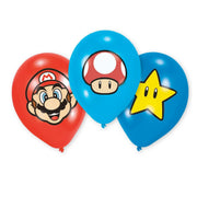 Super Mario Super Mario Látex Balloons, 6st. - afbeelding 1