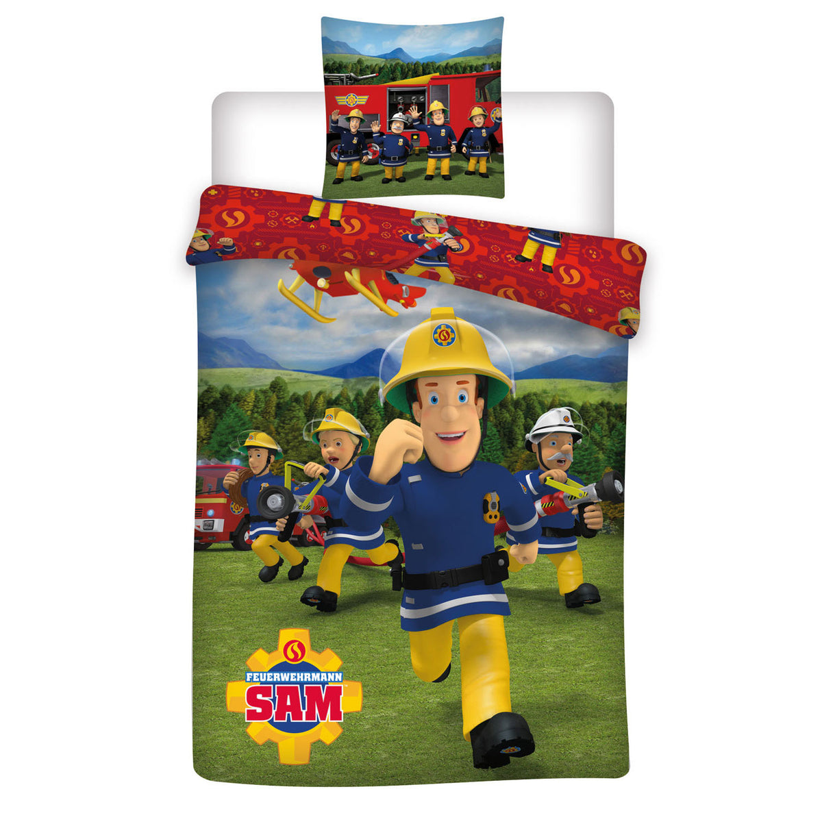 Bombero Sam Dudvet Cover Fireman Sam