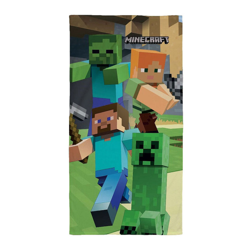 Asciugamano da spiaggia di Minecraft, 70x140 cm
