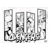 Avengers a blocchi di disegno con adesivi e 3 maschi, 40 fogli
