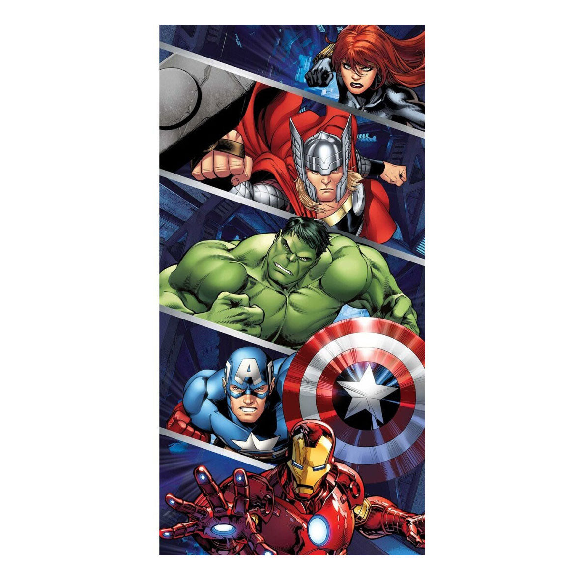 Telo da spiaggia Avengers, 70x140cm