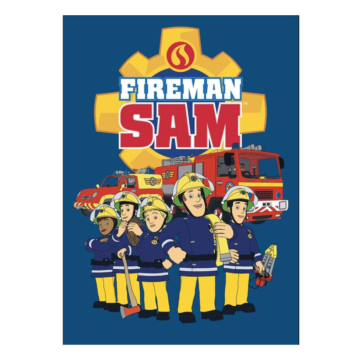 Pompiere Sam Fleece Dean Fireman Sam, 110x140cm
