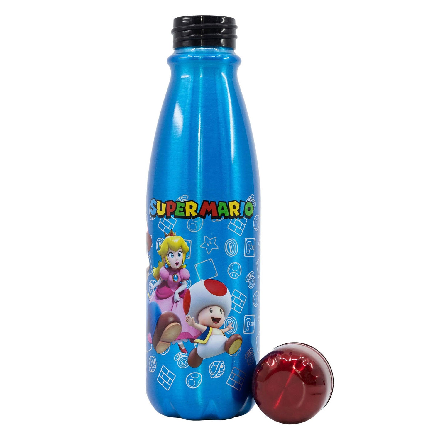 Super Mario Beving Bottle Aluminium Super Mario, 600 ml