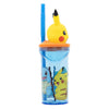 Pokémon 3d drinkfles met rietje pokémon, 360ml