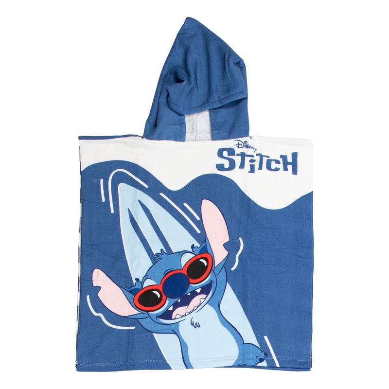 Puch asciugamano poncho punto blu bianco 55x110 cm