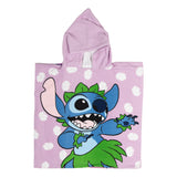 Puch handdoek poncho stitch lila 55x110cm - afbeelding 1