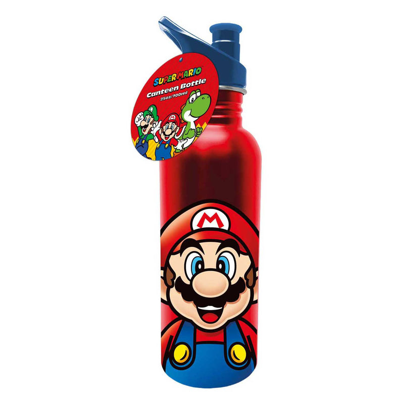Bottiglia da bere in metallo super mario 700 ml