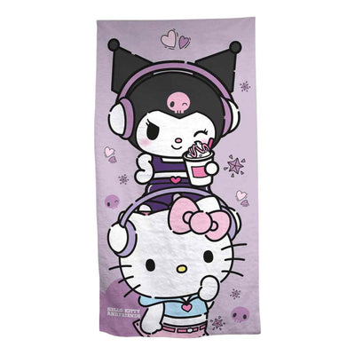 Ty hello kit kuromi beach towel - 70x140 cm