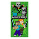 Telo mare Minecraft verde - 70x140 cm