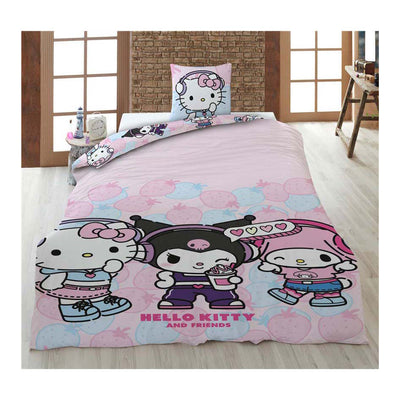 Ty hello kit friends duvet cover - 140x200 cm